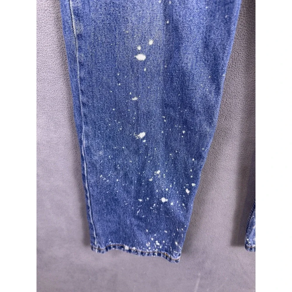 Levis Mens 550 Jeans 36x30 Blue Relaxed Fit Cool Paint Stains Medium Wash‎